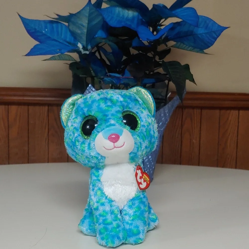 Ty 🆕 Beanie Boo's Leona The Cat Stuffed Animal Toy